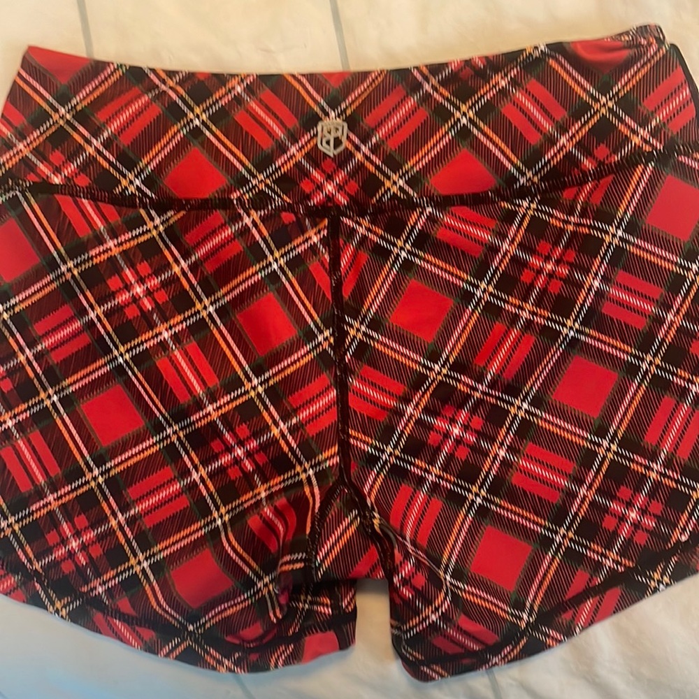 Born Primitive Size Small Gym Shorts - Pattern: Red Flannel